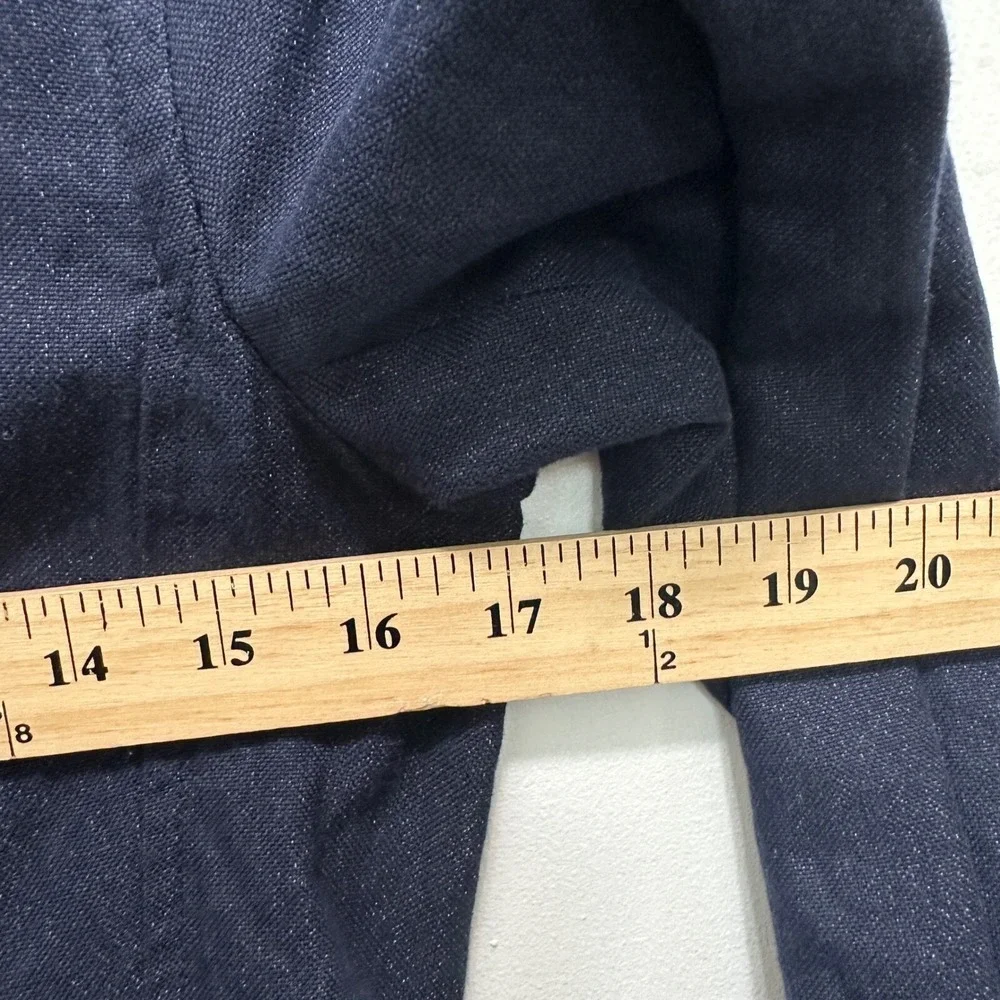 J.Crew Women Light Peacoat Cotton Blend Jacket Sz 4 Preppy Academia Minimalist - Picture 6 of 8